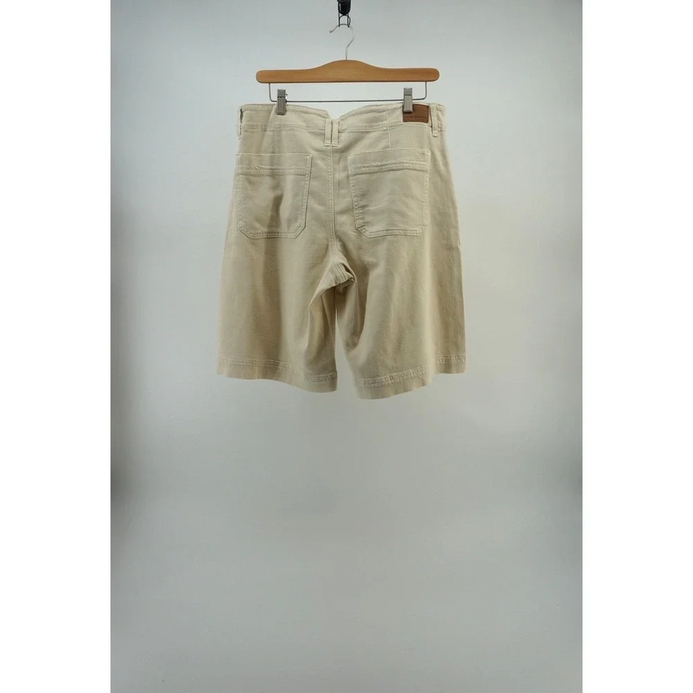 American Eagle Jort Shorts Midi Bermuda Coastal Soft Girl Minimalist Tan 10